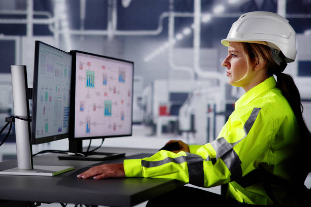 graphic of a SCADA interface industrial automation